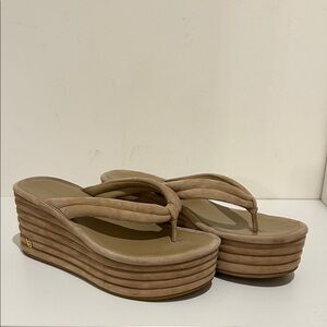 Veronica Beard platform high heel sandals